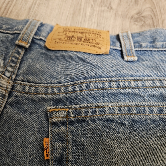 Rare Levi's Vintage 506 34w Men's Light Blue Jeans With Orange Tag - Picture 6 of 16